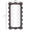 Charlene Squiggle Wall Mirror - Biologic Print