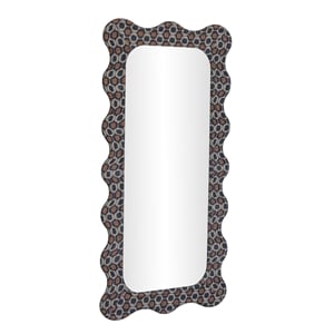 Charlene Squiggle Wall Mirror - Biologic Print