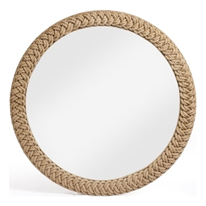 TOV Furniture Midge Rope Round Wall Mirror