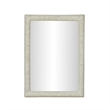 Orpheus Ribbed Faux Stone Fiberglass Rectangular Wall Mirror