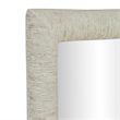 Orpheus Ribbed Faux Stone Fiberglass Rectangular Wall Mirror