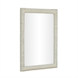 Orpheus Ribbed Faux Stone Fiberglass Rectangular Wall Mirror