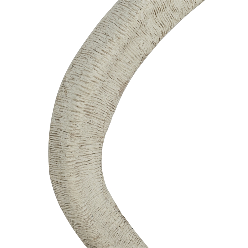 Orpheus Ribbed Faux Stone Fiberglass Wall Mirror