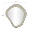 Orpheus Ribbed Faux Stone Fiberglass Wall Mirror
