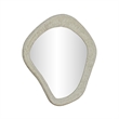 Orpheus Ribbed Faux Stone Fiberglass Wall Mirror