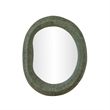 Orpheus Ribbed Forest Green Fiberglass Thick Wall Mirror