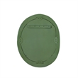 Orpheus Ribbed Forest Green Fiberglass Thick Wall Mirror