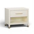 Dani Cream Shagreen Nightstand