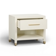 Dani Cream Shagreen Nightstand