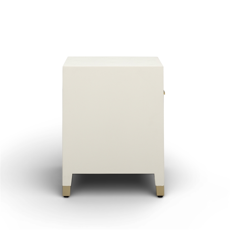 Dani Cream Shagreen Nightstand