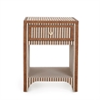 Kora Brown Cotton Jute Nightstand