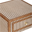 Kora Brown Cotton Jute Nightstand