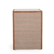 Kora Brown Cotton Jute Nightstand