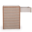 Kora Brown Cotton Jute Nightstand