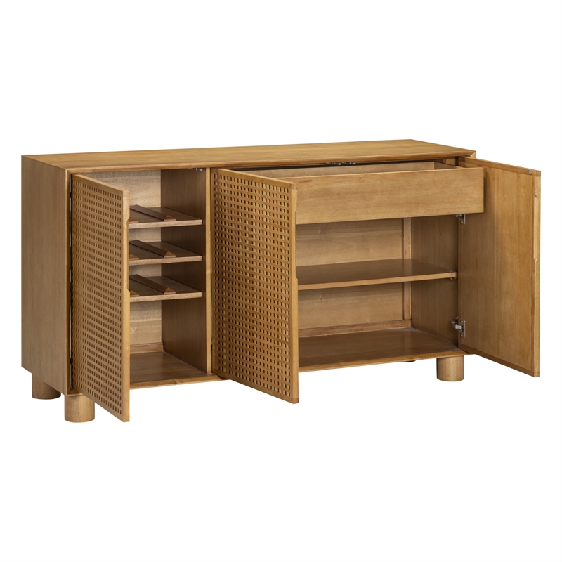 Miles Natural 3-Door Sideboard