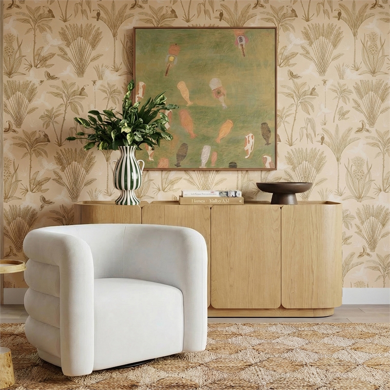Moora Natural 4-Door Sideboard
