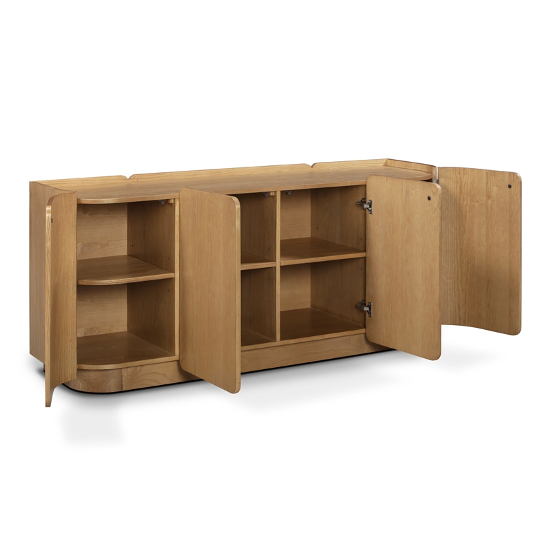 Moora Natural 4-Door Sideboard