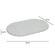 Shabbat White Marble Serving Board