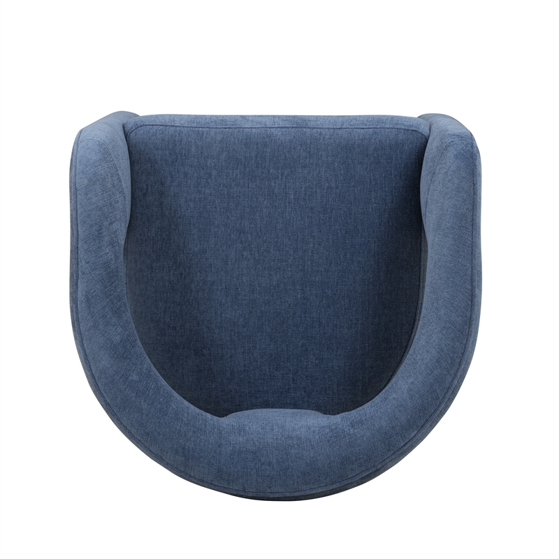 Malone Denim Blue Performance Fabric Dining Chair