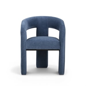 Malone Denim Blue Performance Fabric Dining Chair