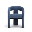 Malone Denim Blue Performance Fabric Dining Chair
