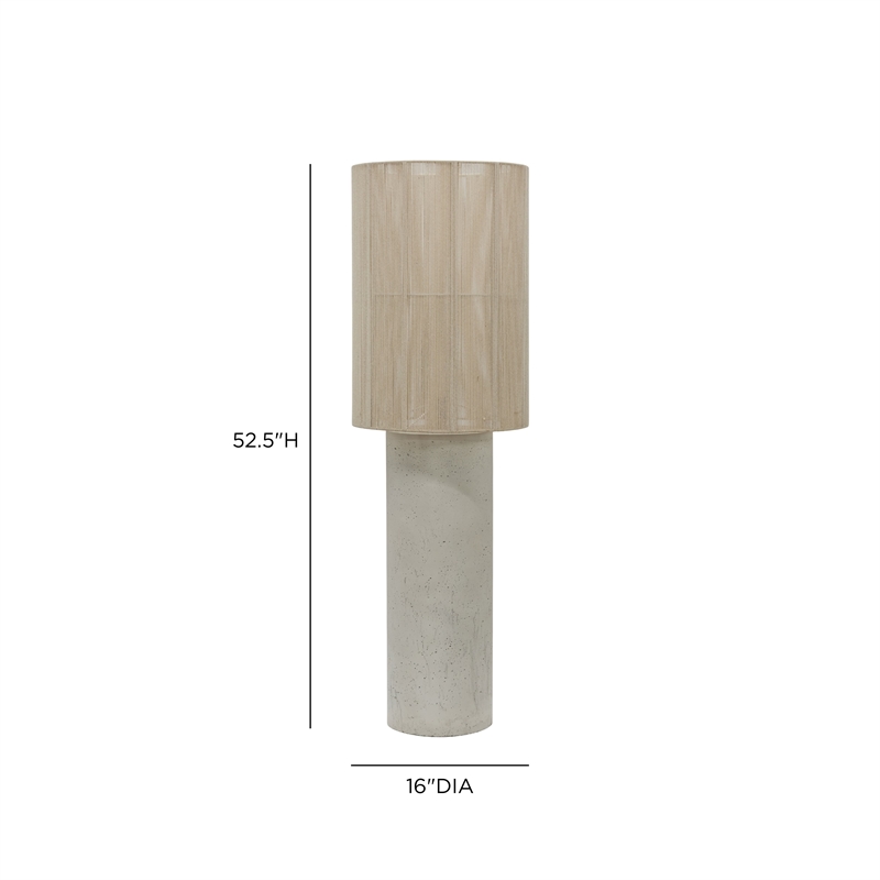 Mondada Cream Concrete Floor Lamp