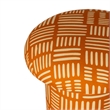 Lucy Rust Orange Tribal Print Mushroom Stool