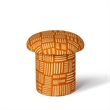 Lucy Rust Orange Tribal Print Mushroom Stool