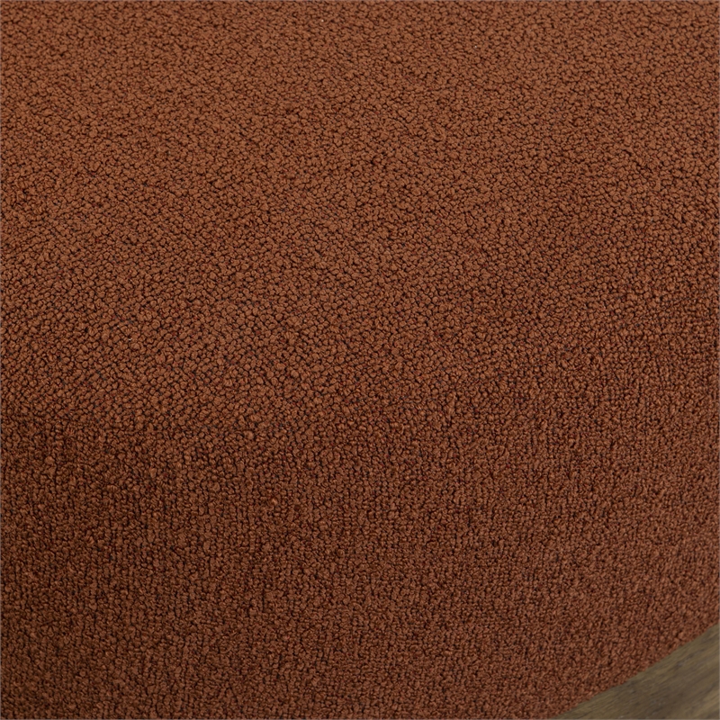Domina Autumn Red Boucle Ottoman