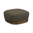 Domina Kale Green Boucle Ottoman