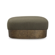 Domina Kale Green Boucle Ottoman