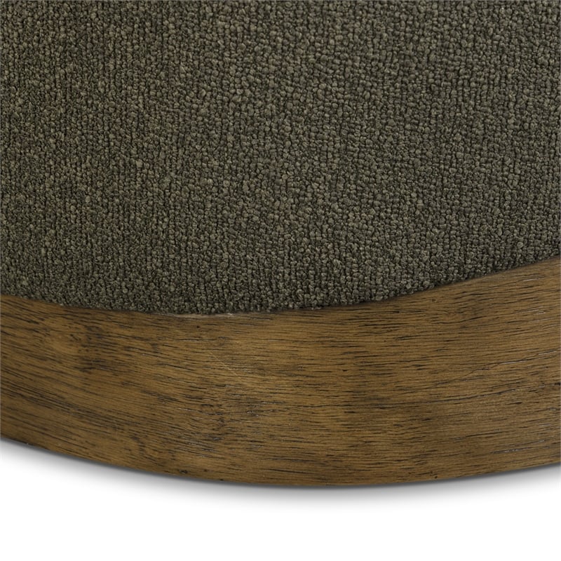 Domina Kale Green Boucle Ottoman