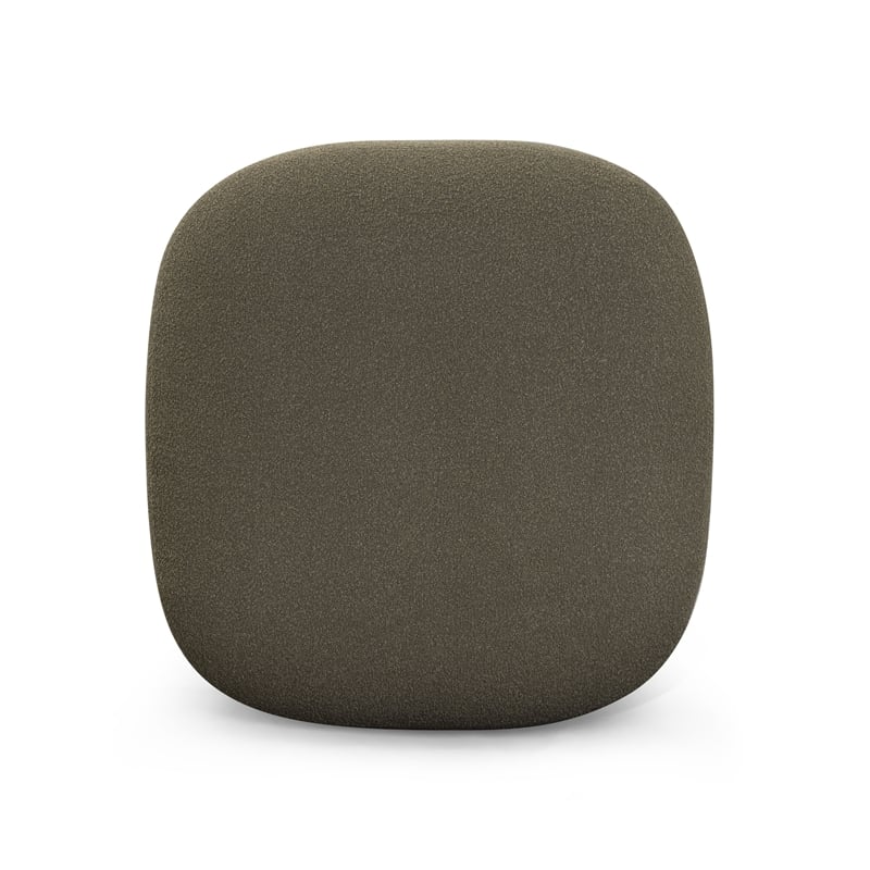 Domina Kale Green Boucle Ottoman