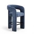 Malone Denim Blue Performance Fabric Counter Stool