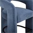 Malone Denim Blue Performance Fabric Bar Stool