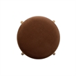 Oodle Bronze Performance Vegan Mohair Natural Counter Stool