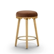 Oodle Bronze Performance Vegan Mohair Natural Counter Stool
