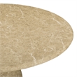 Cynthia Light Emperador Faux Marble Indoor / Outdoor Dining Table