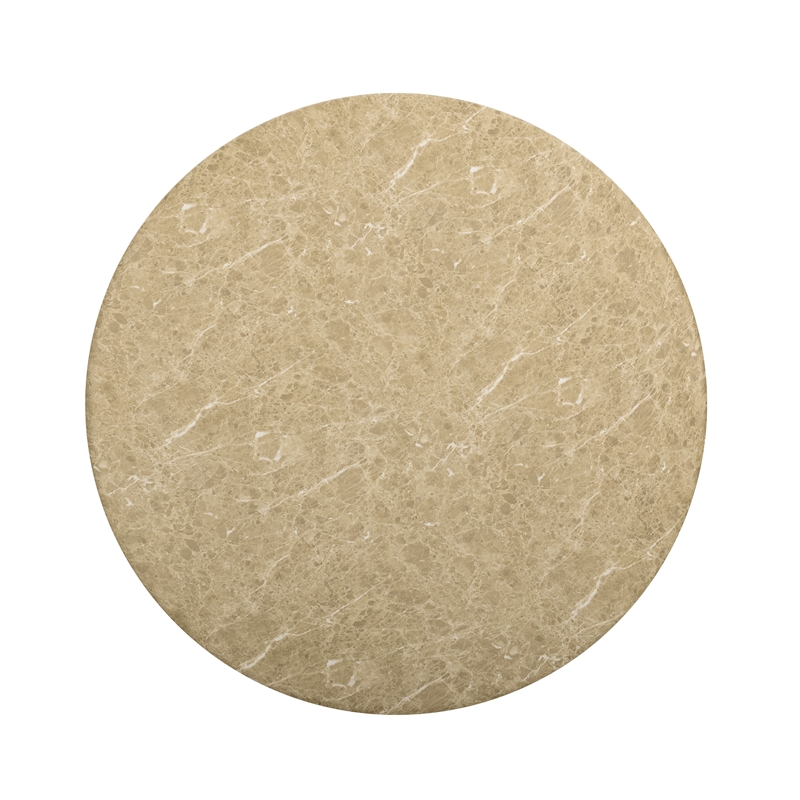 Cynthia Light Emperador Faux Marble Indoor / Outdoor Dining Table