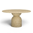 Cynthia Light Emperador Faux Marble Indoor / Outdoor Dining Table