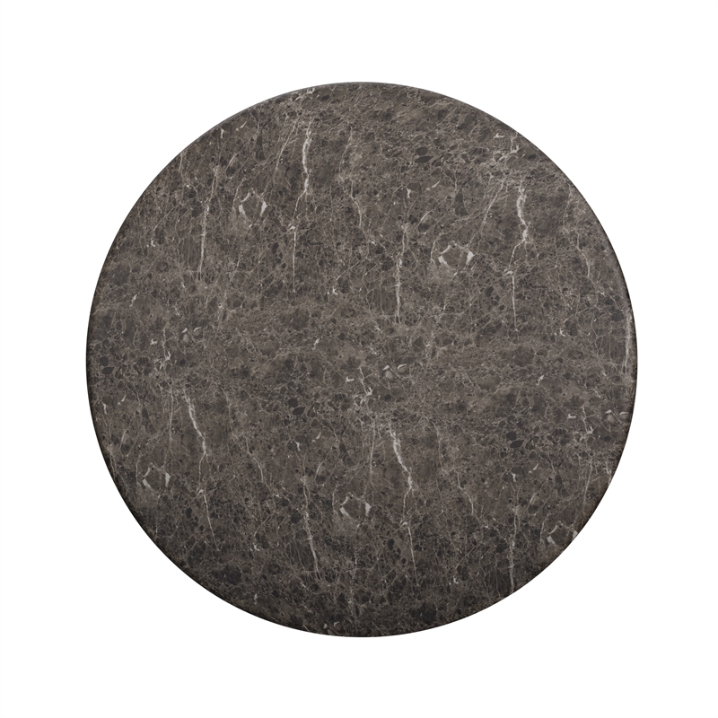 Cynthia Dark Emperador Faux Marble Indoor / Outdoor Dining Table