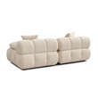 Calliope Cream Performance Velvet Modular Loveseat