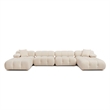 Calliope Cream Performance Velvet 6-piece Modular U-Sectional