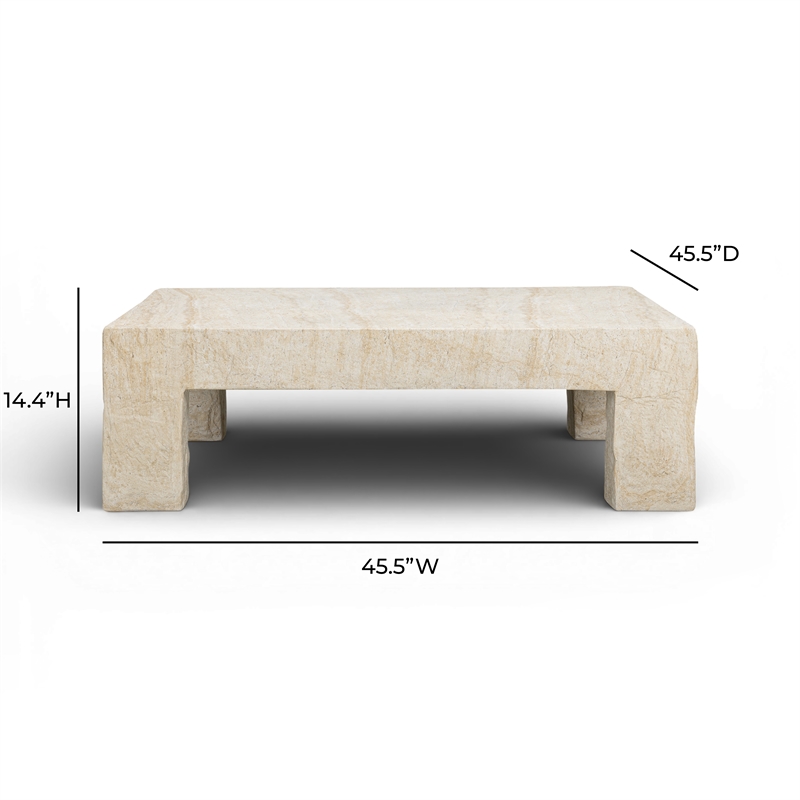Roxanne Faux Slab Indoor / Outdoor Large Coffee Table