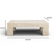 Roxanne Faux Slab Indoor / Outdoor Large Coffee Table