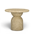 Cynthia Light Emperador Faux Marble Indoor / Outdoor Side Table