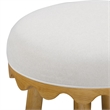 Oodle Cream Performance Vegan Mohair Natural Bar Stool
