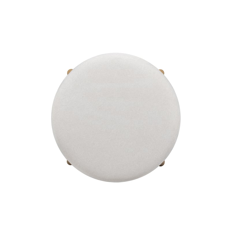 Oodle Cream Performance Vegan Mohair Natural Bar Stool