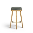 Oodle Green Performance Vegan Mohair Natural Bar Stool