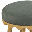 Oodle Green Performance Vegan Mohair Natural Bar Stool